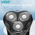 VGR V-319 Waschbarer professioneller wiederaufladbarer Rasierer für Männer